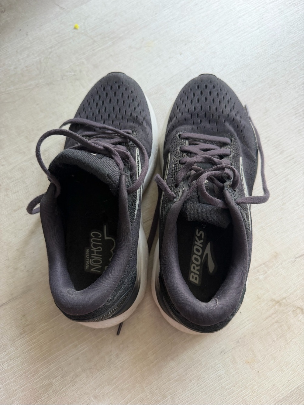 Brooks Women’s Athletic Running Shoes - Black with White Sole US Size 7